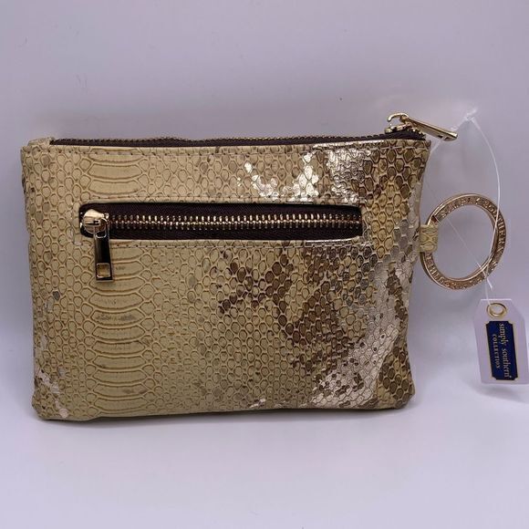 NWT Simply Southern Snakeskin Mini Zip Wallet - Picture 2 of 5